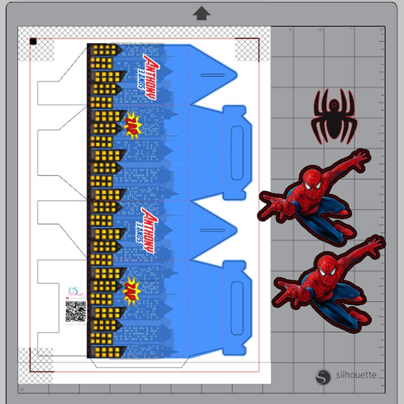 Miniatura 2 de Kit Festa Personalizado Homem-Aranha | PDF + Studio Silhouette