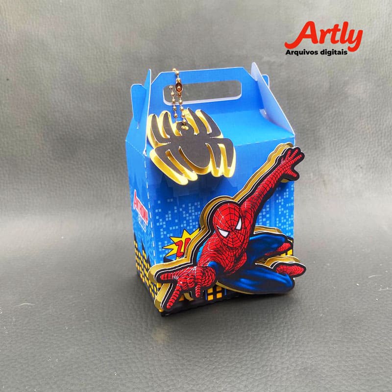 Miniatura 7 de Kit Festa Personalizado Homem-Aranha | PDF + Studio Silhouette