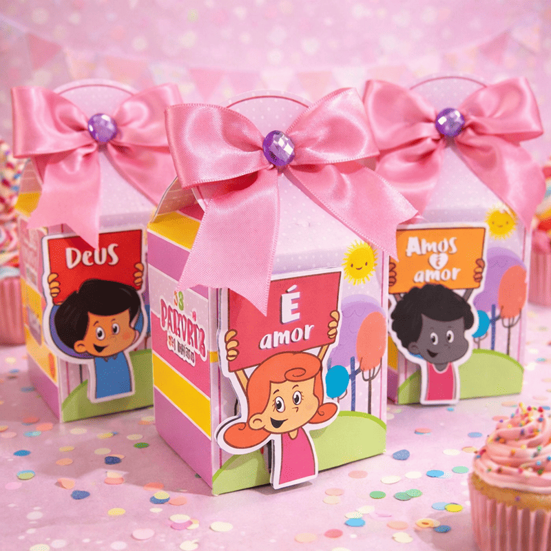 Miniatura 6 de Kit Festa 3 Palavrinhas Feminino | Arquivos Silhouette + PDF Personalizados