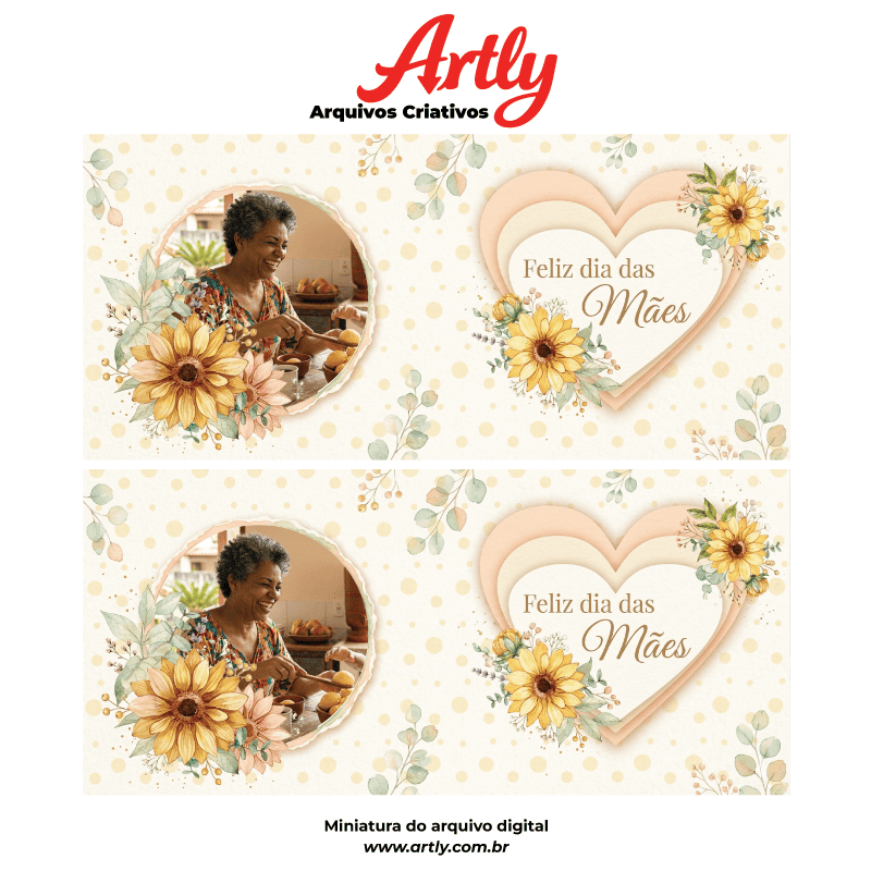Miniatura 5 de Arte Caneca Dia das Mães Personalizada com Foto | PNG + PDF + AI Sublimação