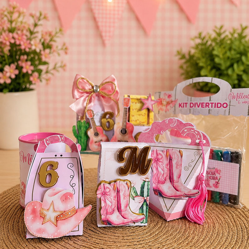 Miniatura 4 de Kit Festa Personalizado Boiadeira | PDF + Studio Silhouette
