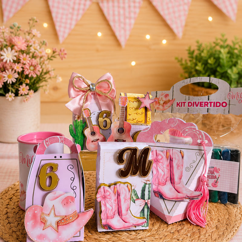 Miniatura 2 de Kit Festa Personalizado Boiadeira | PDF + Studio Silhouette