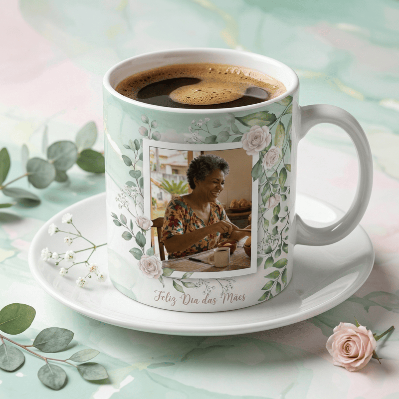 Miniatura 5 de Arte Caneca Dia das Mães Ela é Forte e Guerreira | PNG + PDF + AI Personalizada