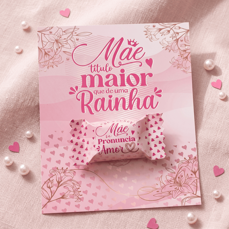 Miniatura 3 de Card de Balas Dia das Mães Imprimível | PNG + PDF Lembrancinha Personalizada