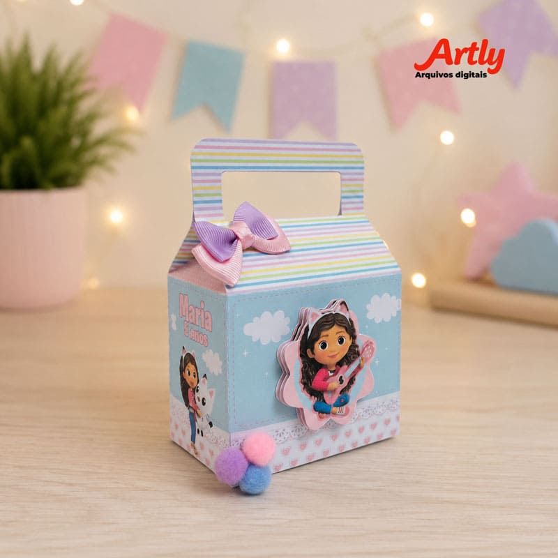 Miniatura 3 de Kit Festa Personalizado Casa Mágica de Gaby para Imprimir | Arquivos PDF e Studio