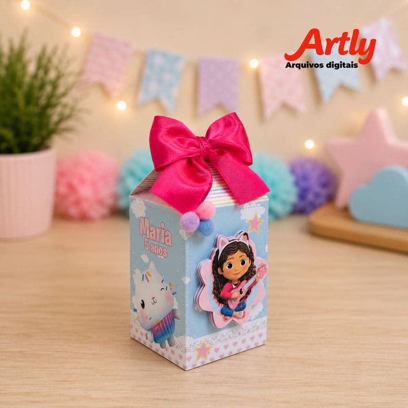 Miniatura 5 de Kit Festa Personalizado Casa Mágica de Gaby para Imprimir | Arquivos PDF e Studio