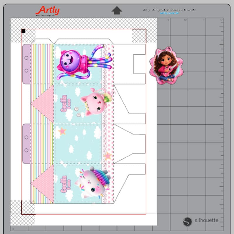 Miniatura 2 de Kit Festa Personalizado Casa Mágica de Gaby para Imprimir | Arquivos PDF e Studio
