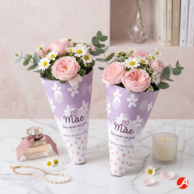 Miniatura 2 de Envelope para Flores Dia das Mães “Seu Amor Me Guia” | PNG + PDF + Studio