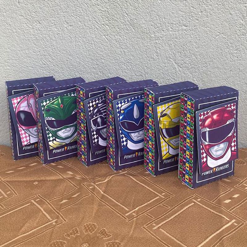 Miniatura 5 de Kit Festa Power Rangers Completo | Arquivos Silhouette + PDF + Fontes