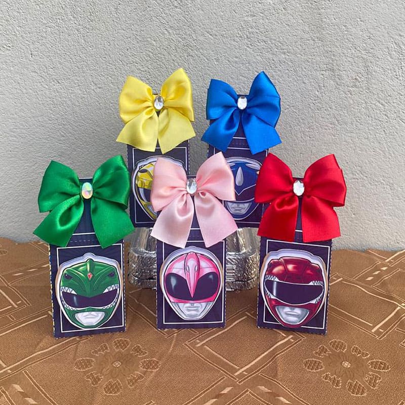Miniatura 2 de Kit Festa Power Rangers Completo | Arquivos Silhouette + PDF + Fontes