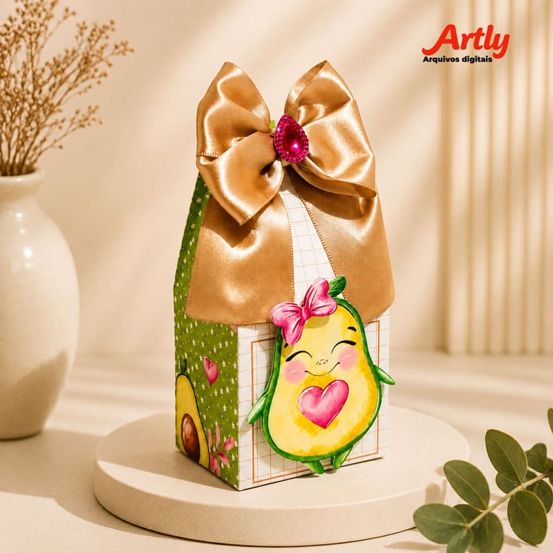Miniatura 4 de Kit Festa Personalizado Abacate Cute | PDF + Studio Silhouette