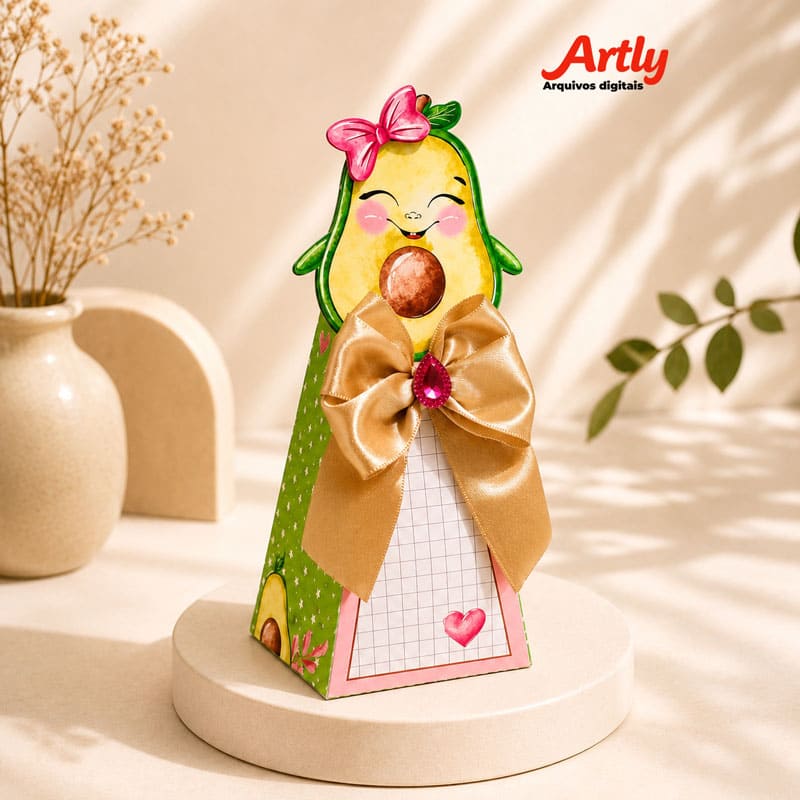 Miniatura 5 de Kit Festa Personalizado Abacate Cute | PDF + Studio Silhouette