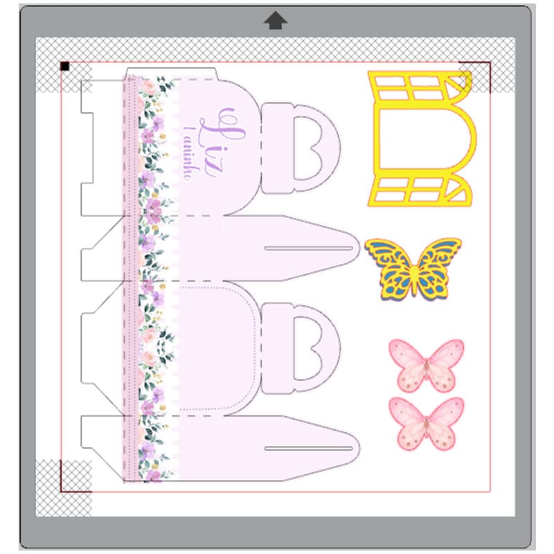 Miniatura 2 de Kit Festa Jardim Lilás Completo | Arquivos Silhouette + PDF Personalizados