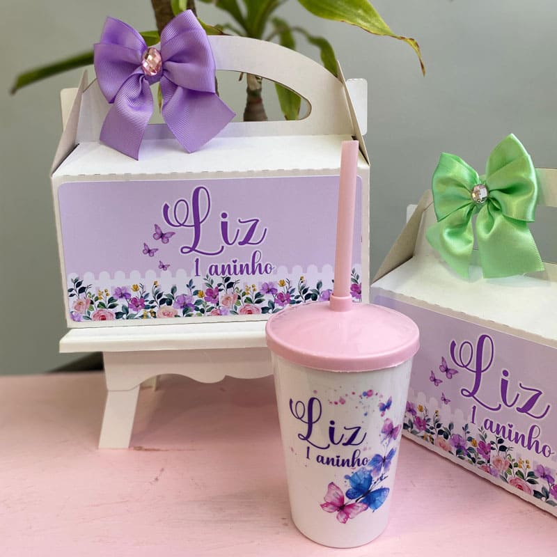 Miniatura 4 de Kit Festa Jardim Lilás Completo | Arquivos Silhouette + PDF Personalizados