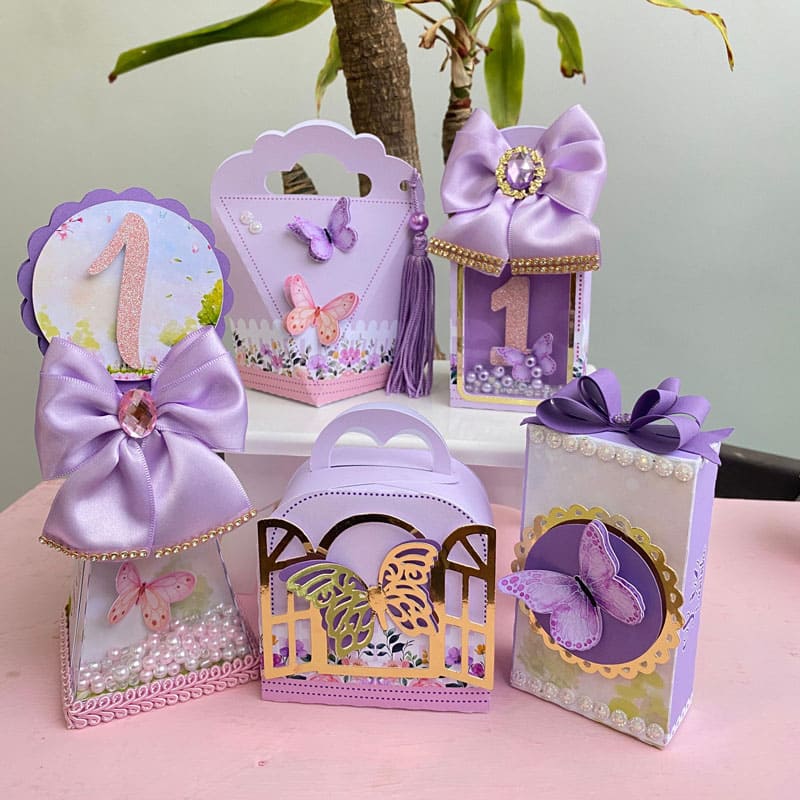 Miniatura 3 de Kit Festa Jardim Lilás Completo | Arquivos Silhouette + PDF Personalizados