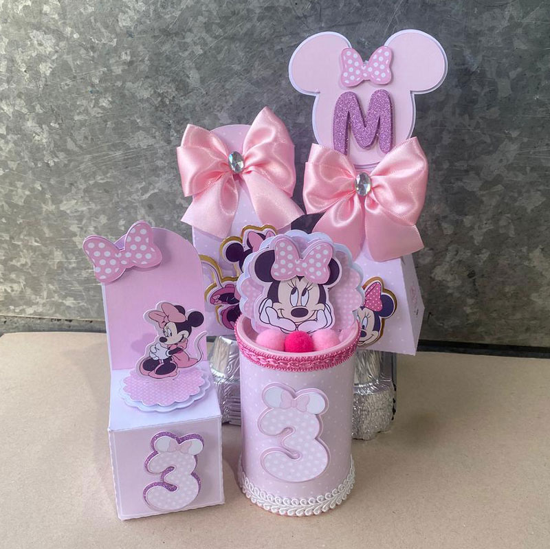 Miniatura 2 de Kit Festa Minnie Rosa Completo | Arquivo Digital PNG + PDF para Impressão+Studio