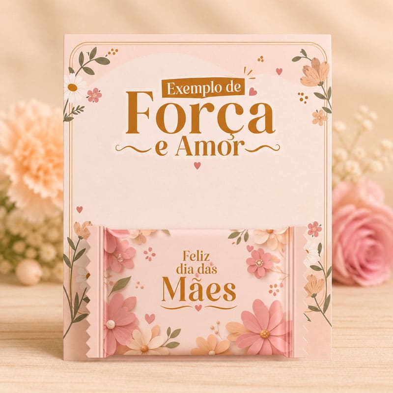 Miniatura 5 de 5 Cartões + 5 Embalagens para Balas Dia das Mães | PNG + PDF + Studio