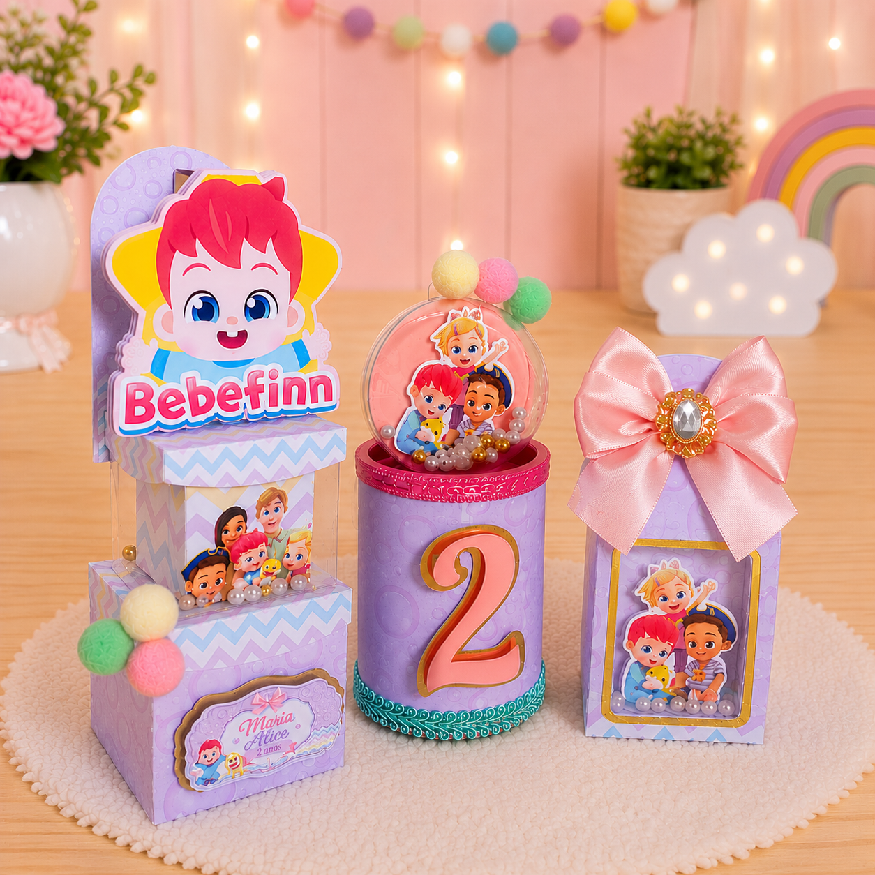 Miniatura 2 de Kit Festa Personalizado Bebefinn | PDF + Studio Silhouette