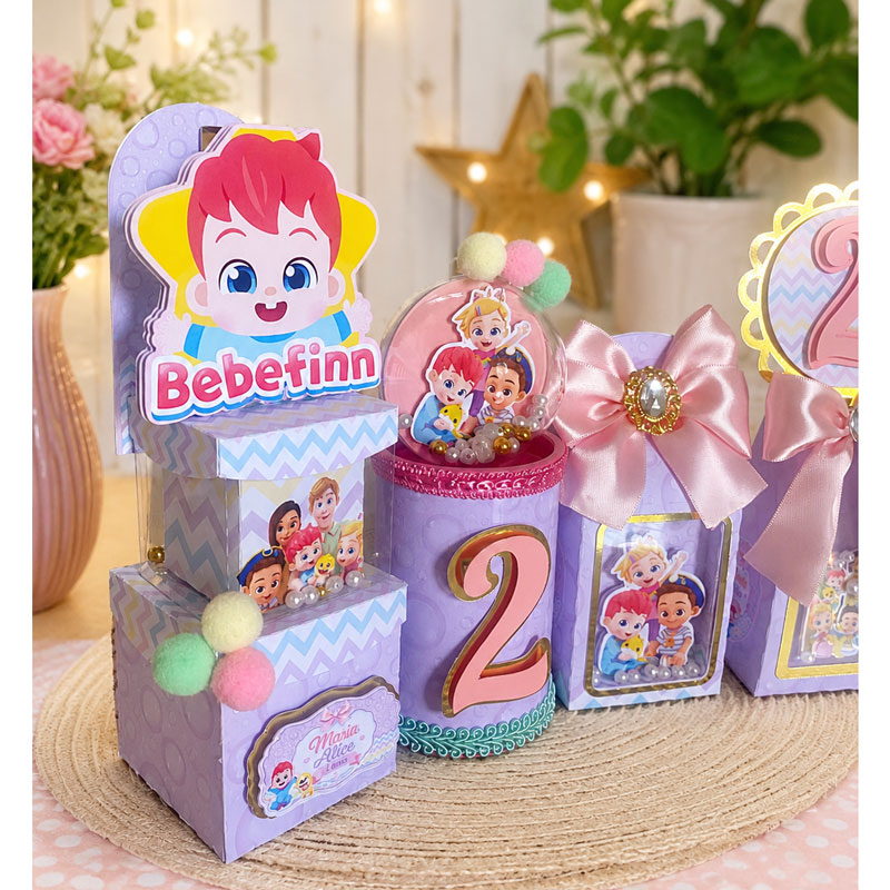 Miniatura 4 de Kit Festa Personalizado Bebefinn | PDF + Studio Silhouette