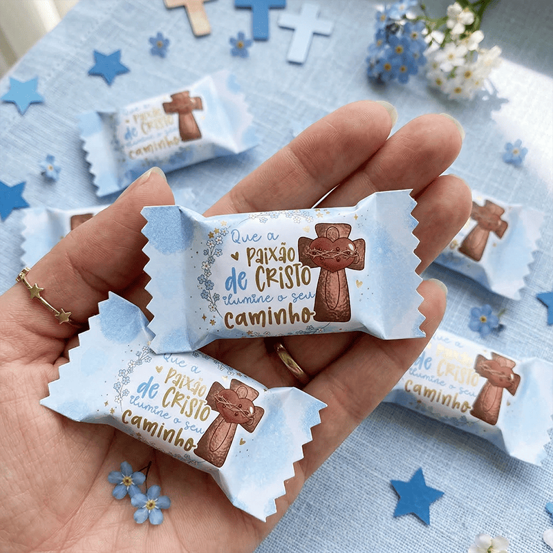 Miniatura 3 de Kit Páscoa Cristã Balinha | 24 Embalagens + 12 Cartões | PNG e PDF para Imprimir
